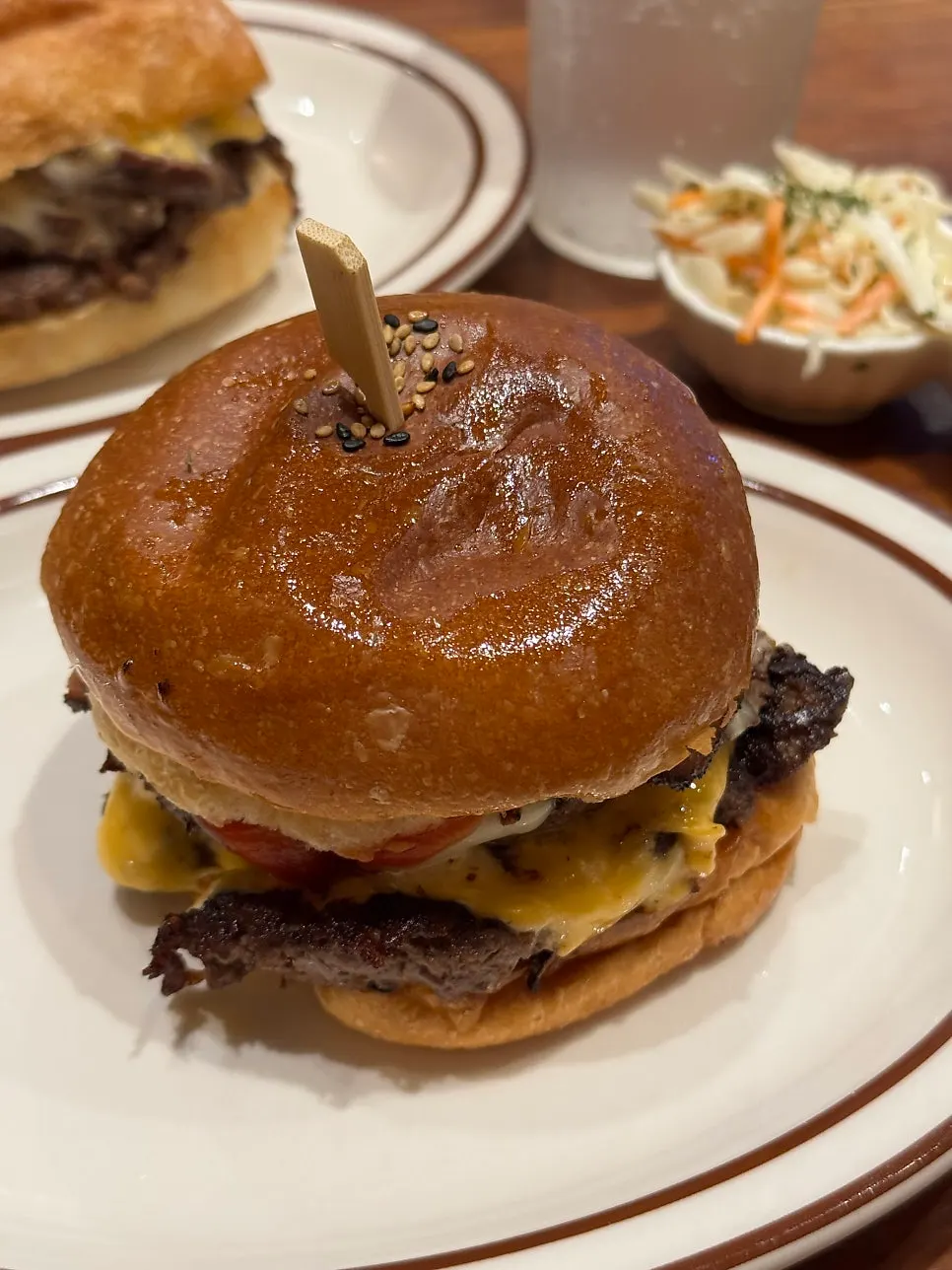 Full spread of burger and sandwich at Daily Fix Seoul National University Entrance