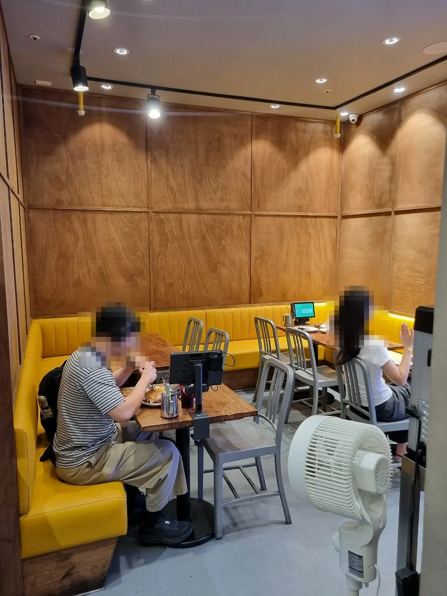 Group table seating further inside the restaurant