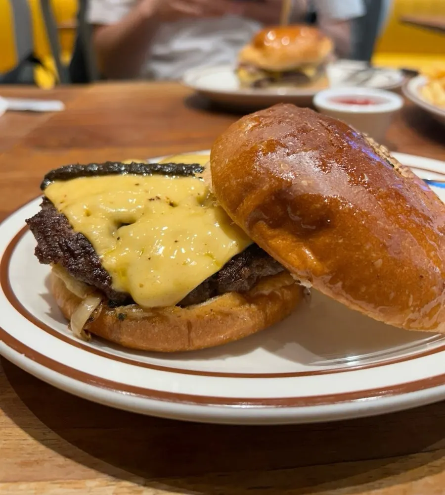 Truffle mushroom burger at Daily Fix
