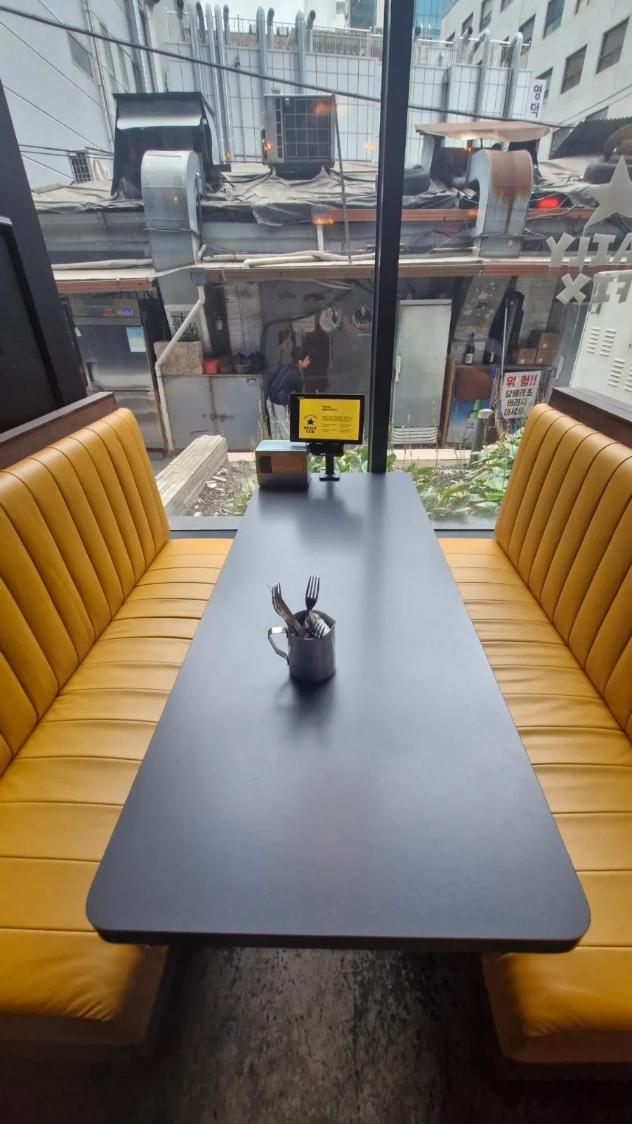 Spacious sofa seat for two people