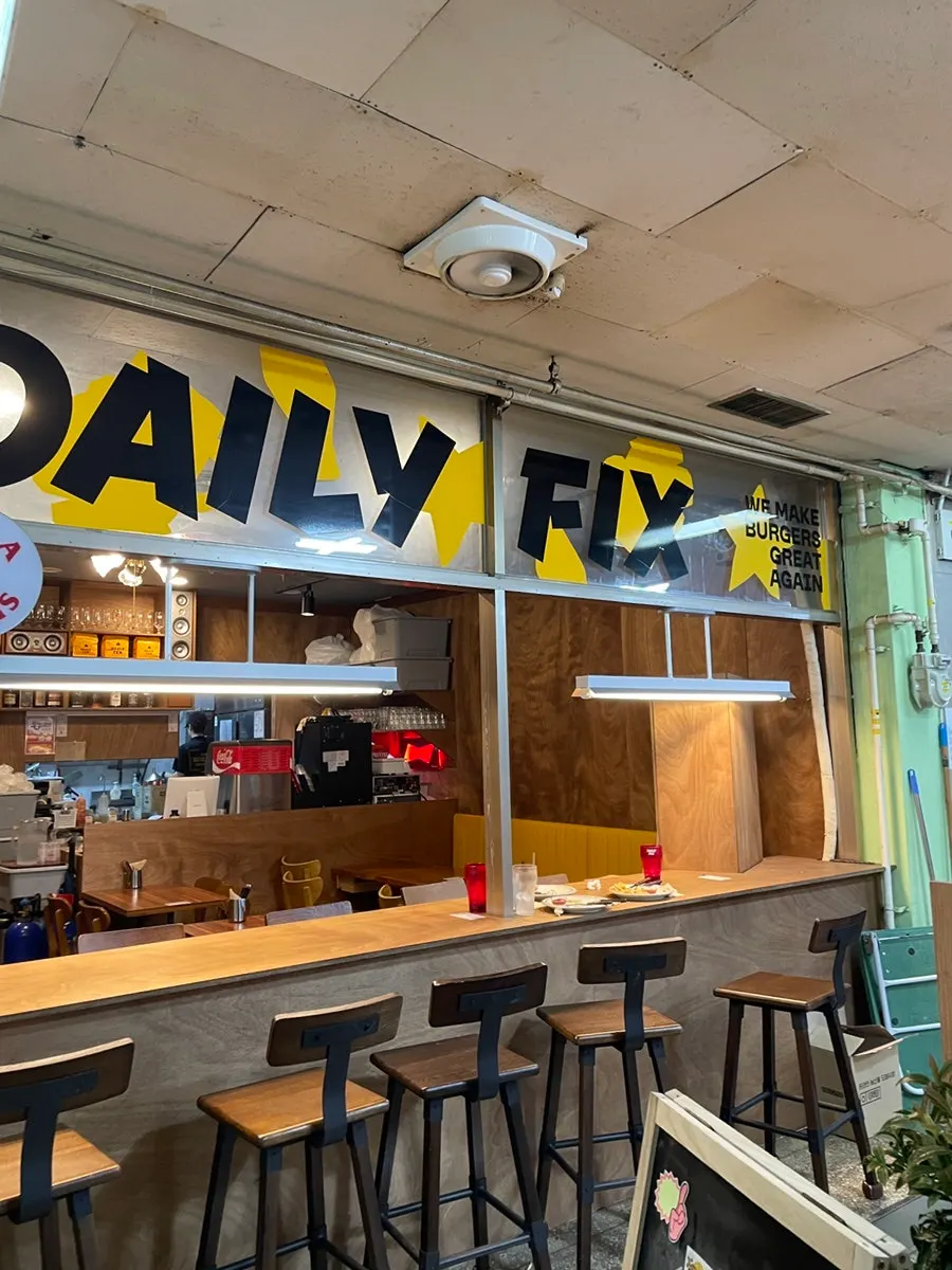 Area around the entrance of Daily Fix Jangmi Sangga