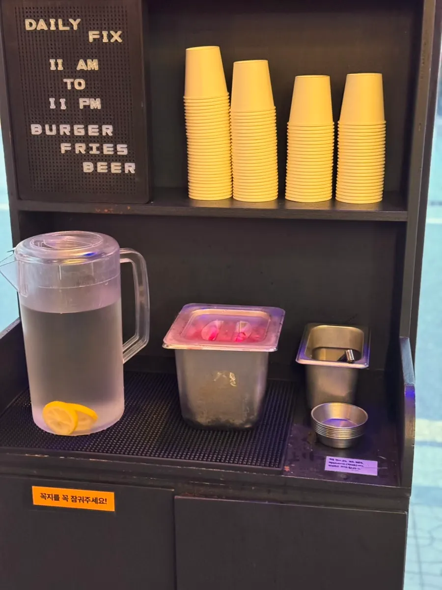 Corn salad set on the table