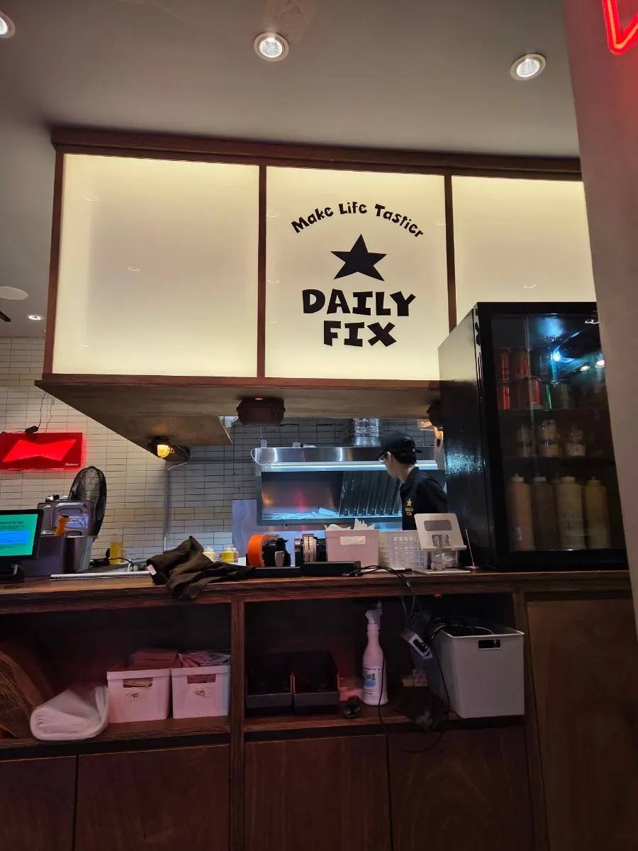 Interior of Daily Fix after ordering