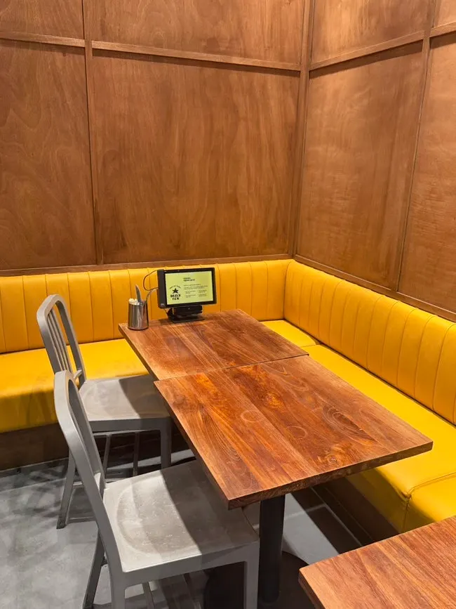Table kiosk ordering screen at Daily Fix