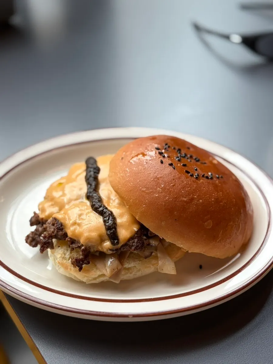 Truffle mushroom burger at Daily Fix