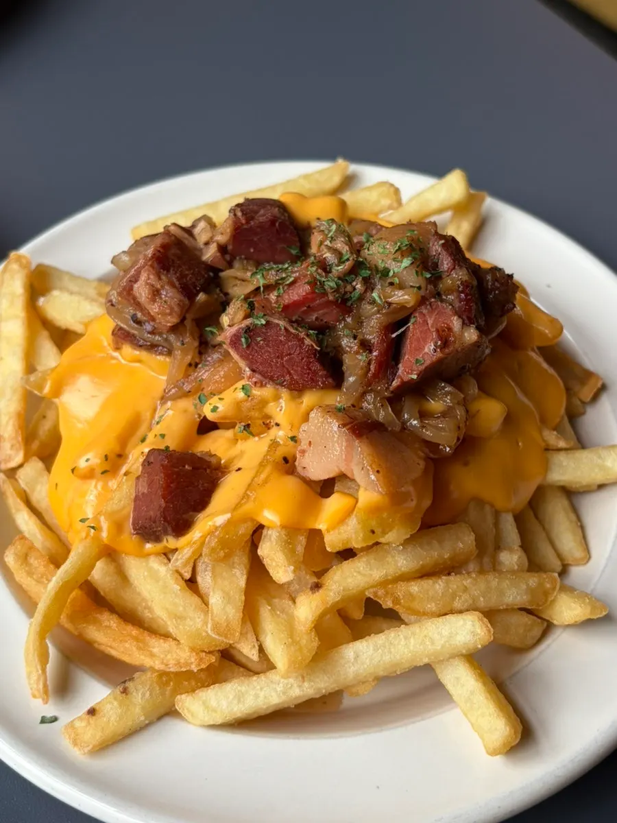 Bacon cheese fries visual