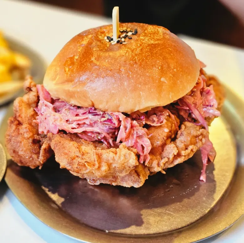 A full serving of the Daily Fix chicken burger