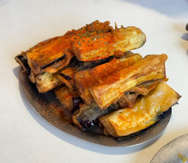 A plate of Daily Fix eggplant fries
