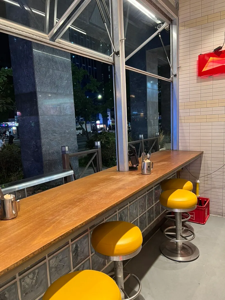 Half-open window seating