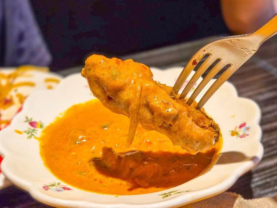 Rose pork cutlet ordered to share with the kids