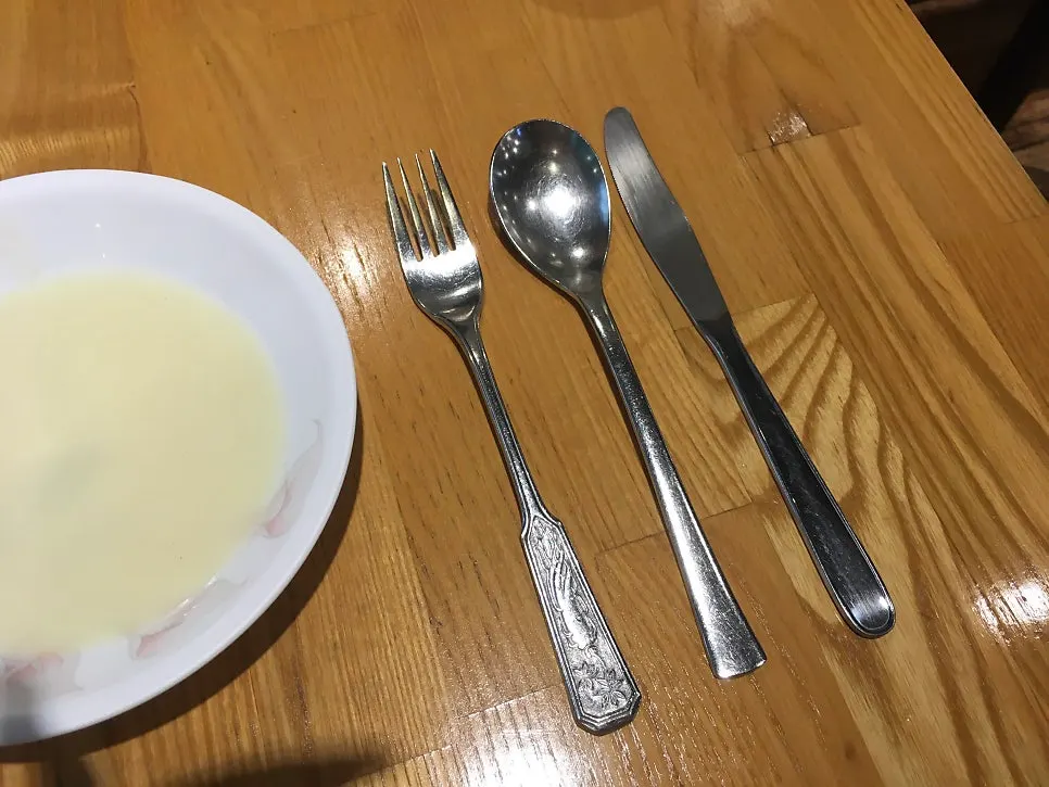 Old-style soup served before the meal