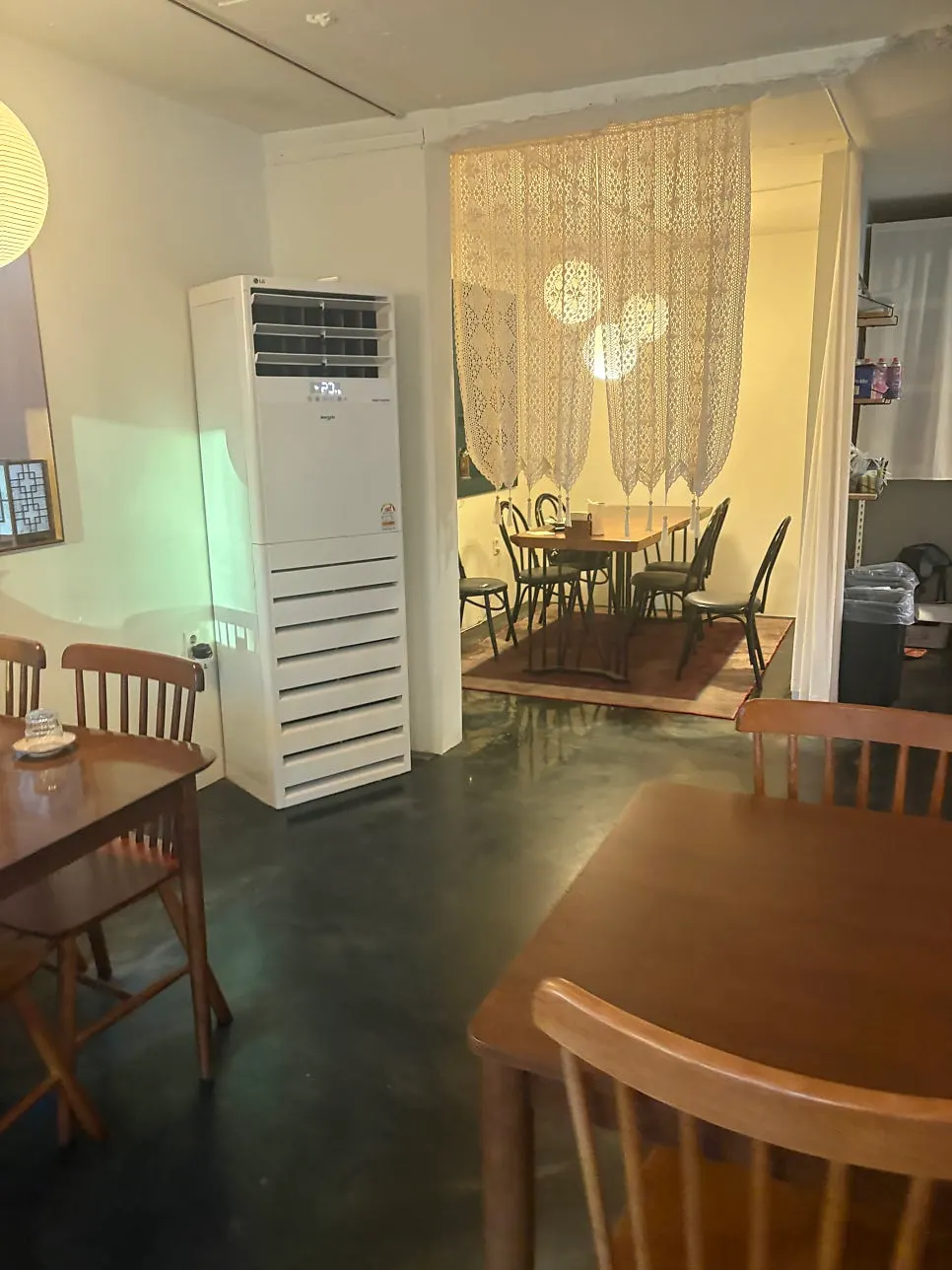 담백주점 내부 좌석 배치