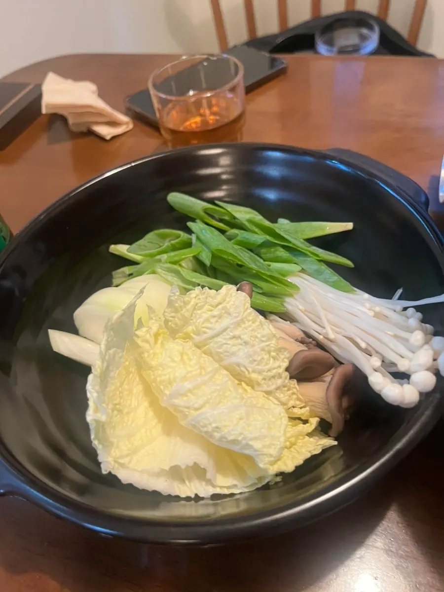 담백주점 삼겹수육과 항정수육 반반 상차림