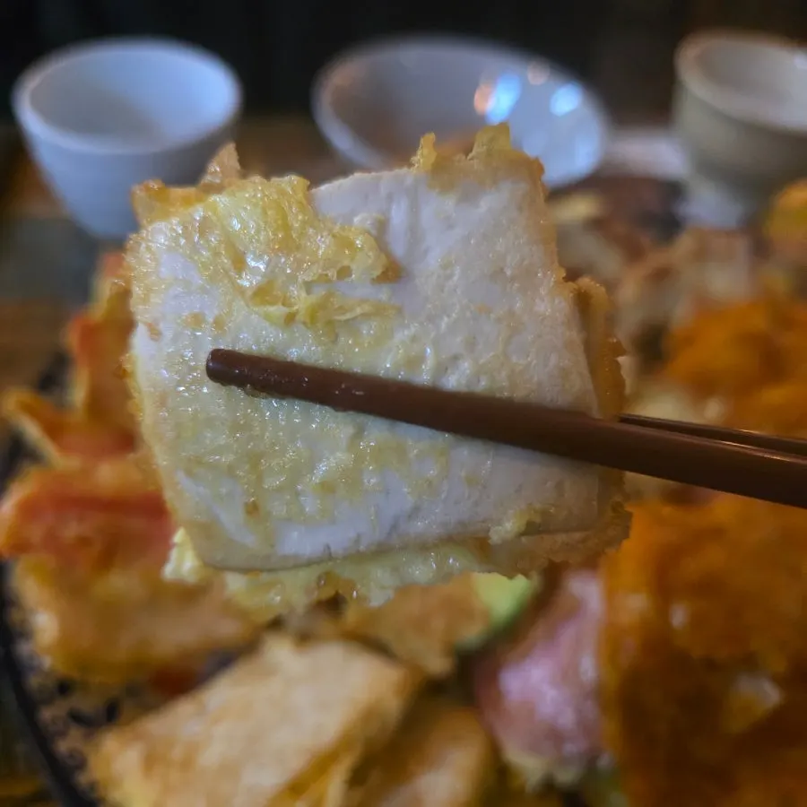 잘 부쳐진 두부전