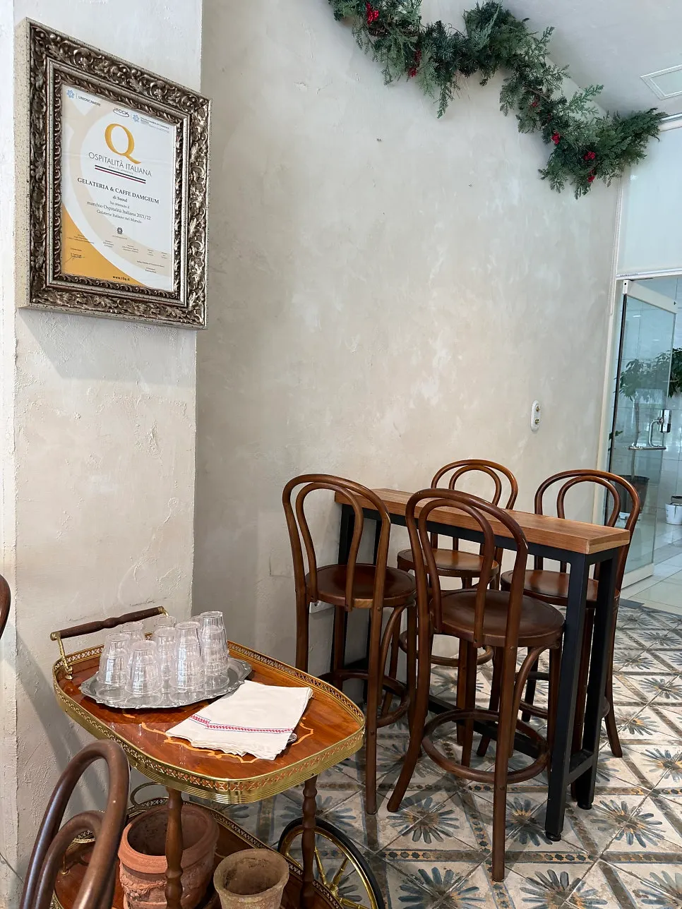 View near the entrance of Damgeum Gelato Misa Branch