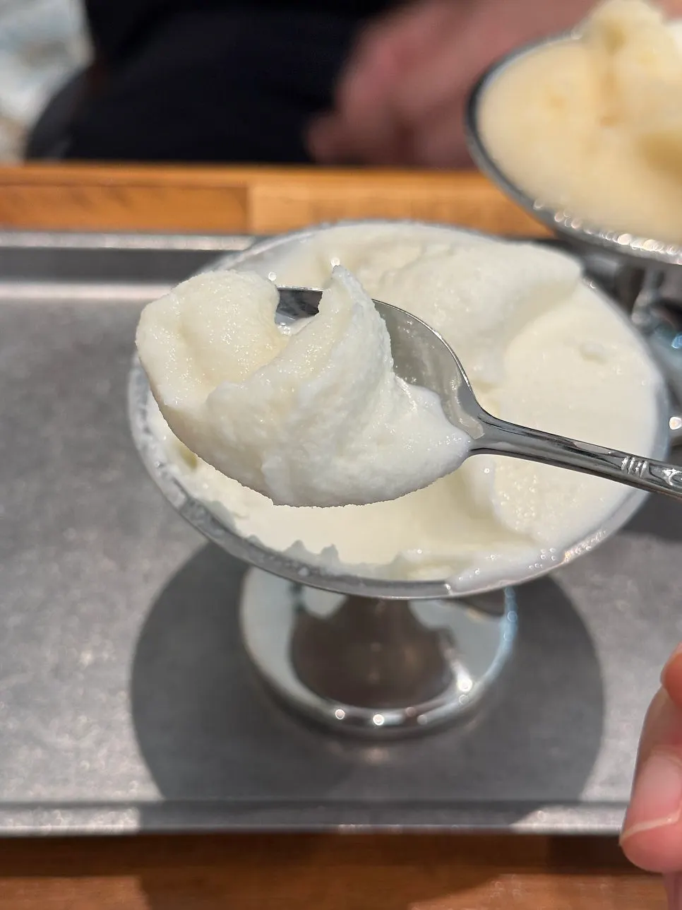 Spooning up the makgeolli gelato
