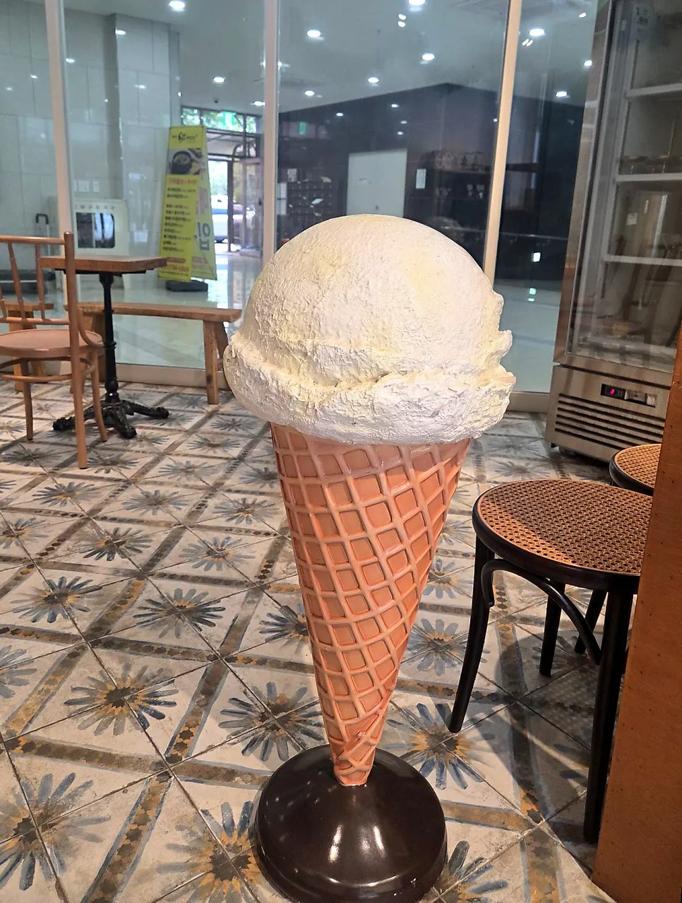 Nearly finished cup of gelato