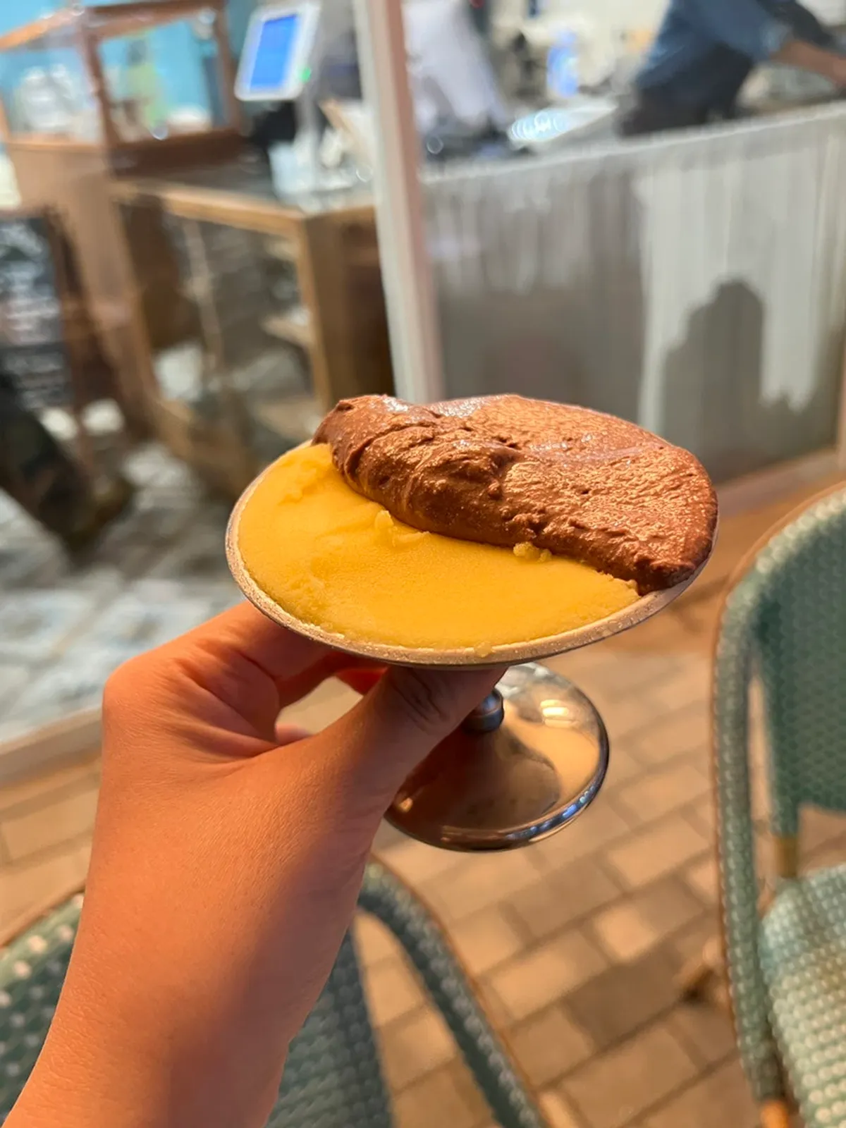 View of Damgeum Gelato Misa Branch during an evening walk