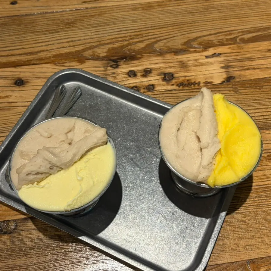 Handmade gelato with vivid ingredient flavor