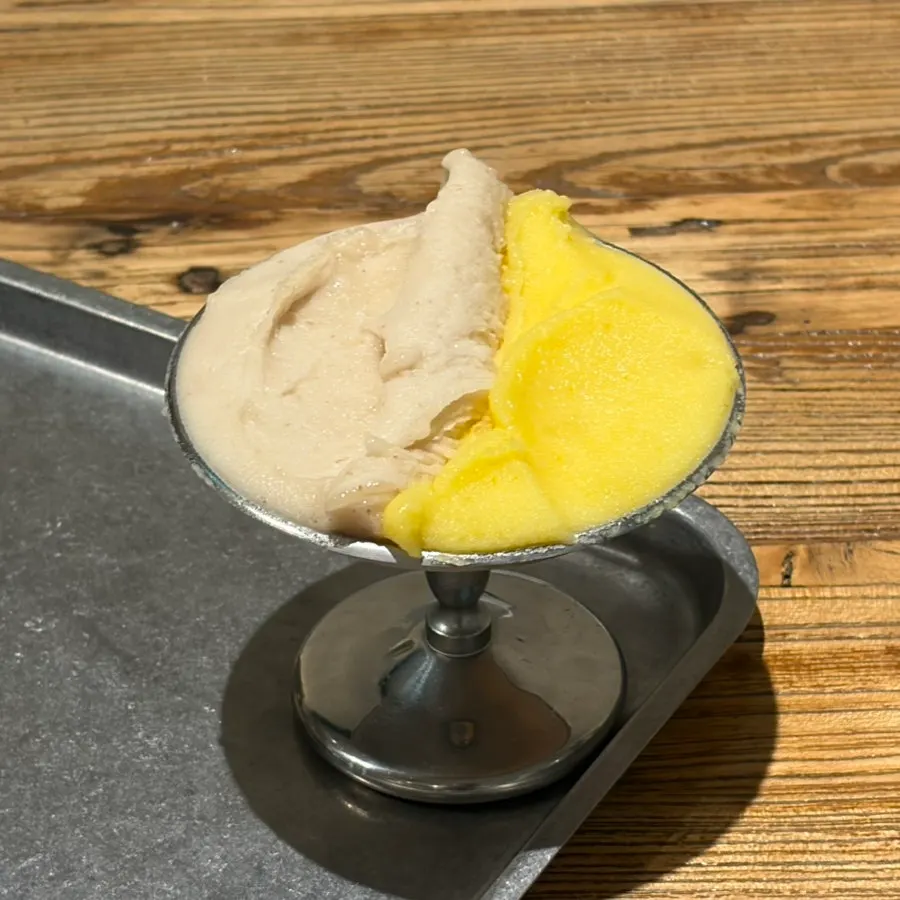 Gelato on the table at Damgeum Gelato Misa Branch