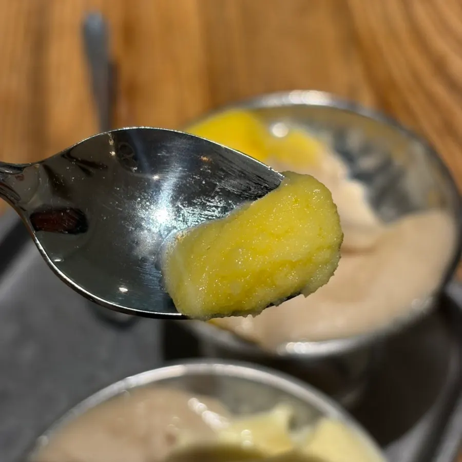 Final shot of dessert at Damgeum Gelato Misa Branch
