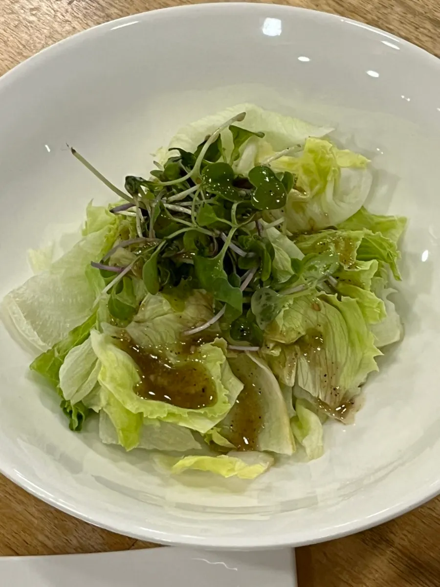 Caesar salad served as a course starter