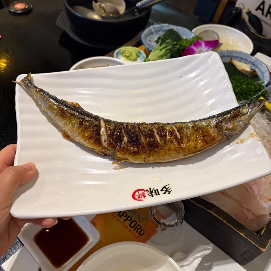 기본한상에 나온 꽁치구이