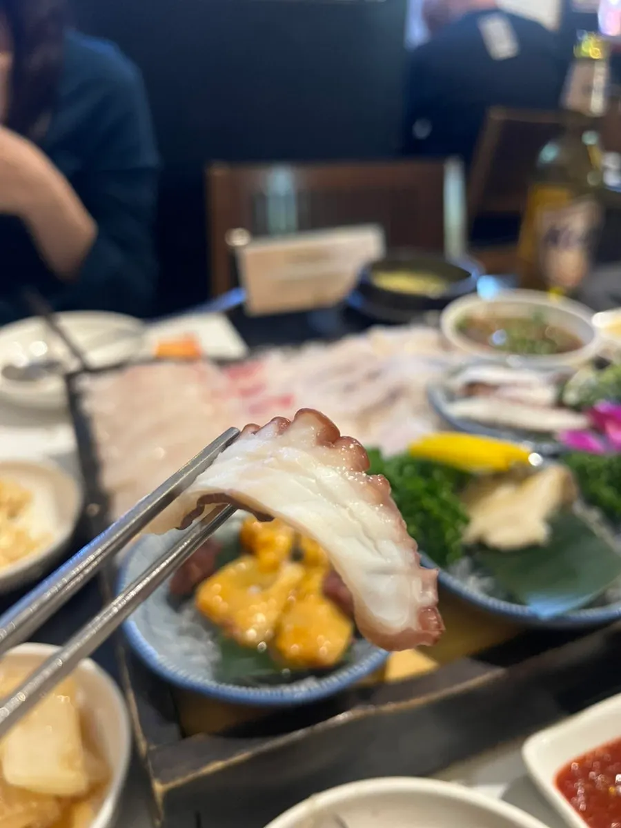 Tender boiled octopus