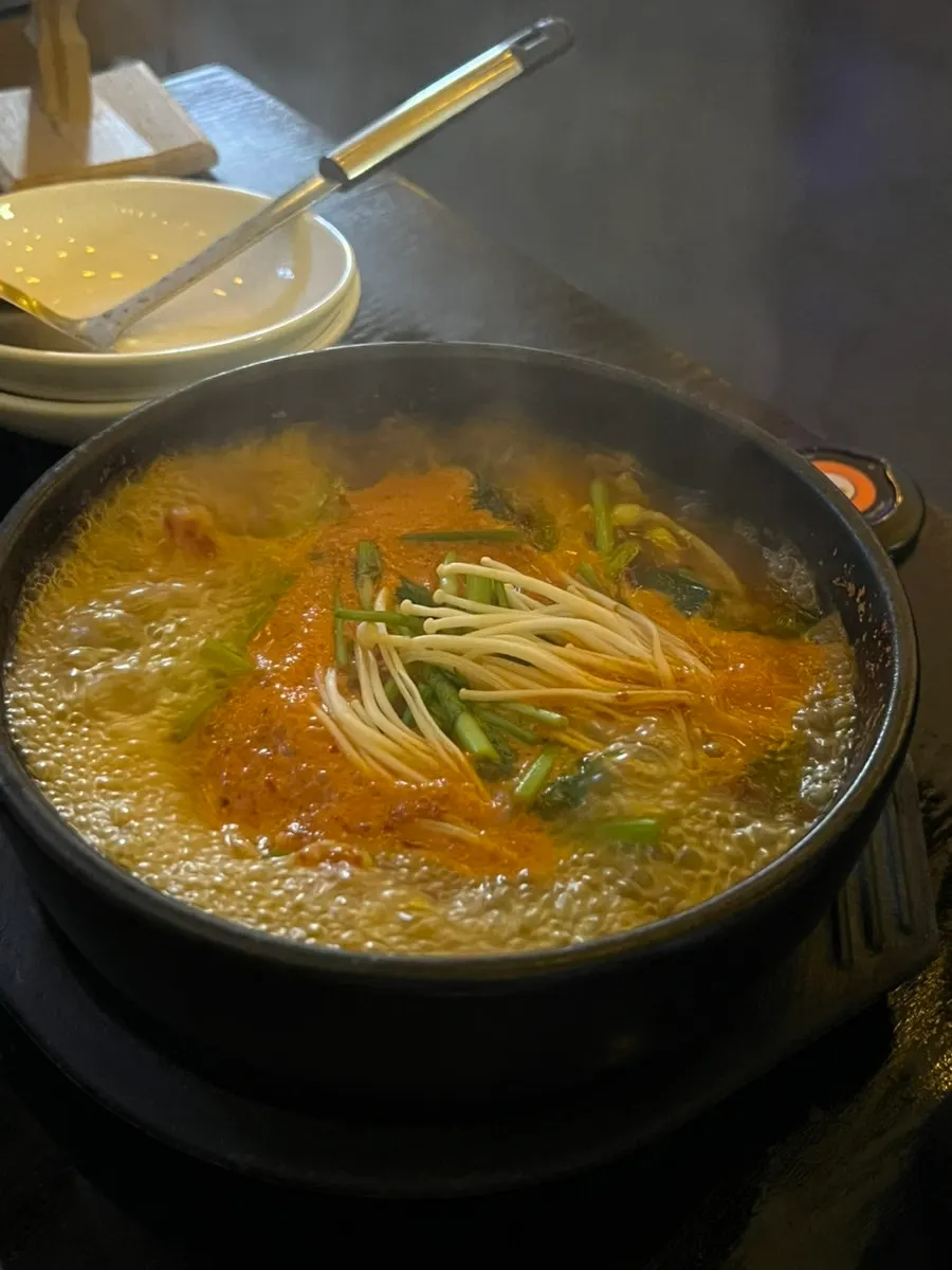 Spicy fish stew packed with fish meat