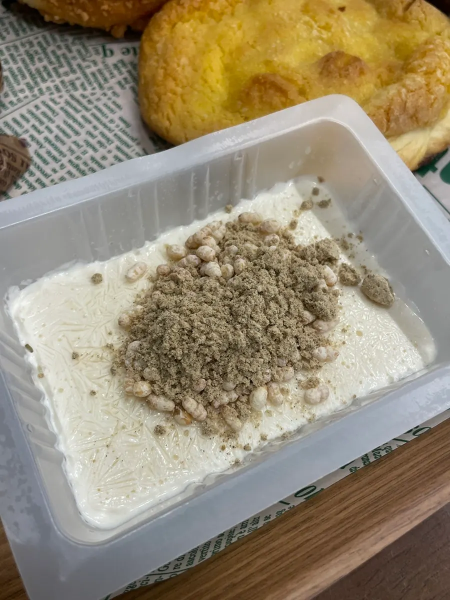 Dangjin soft tofu ice cream packaged in a tofu wrapper