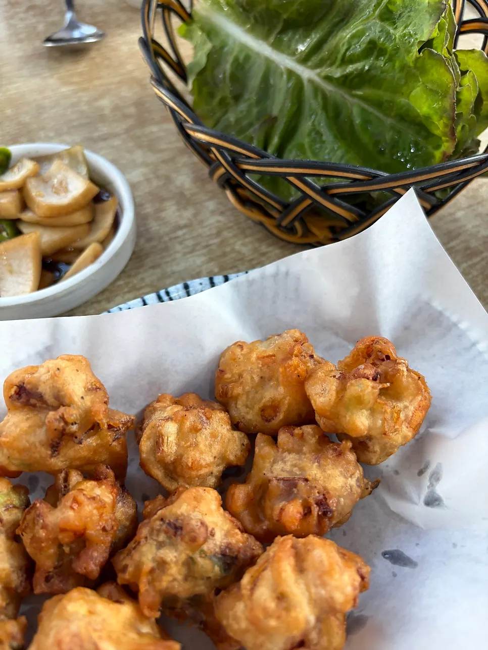 Damyang specialty lettuce fritters