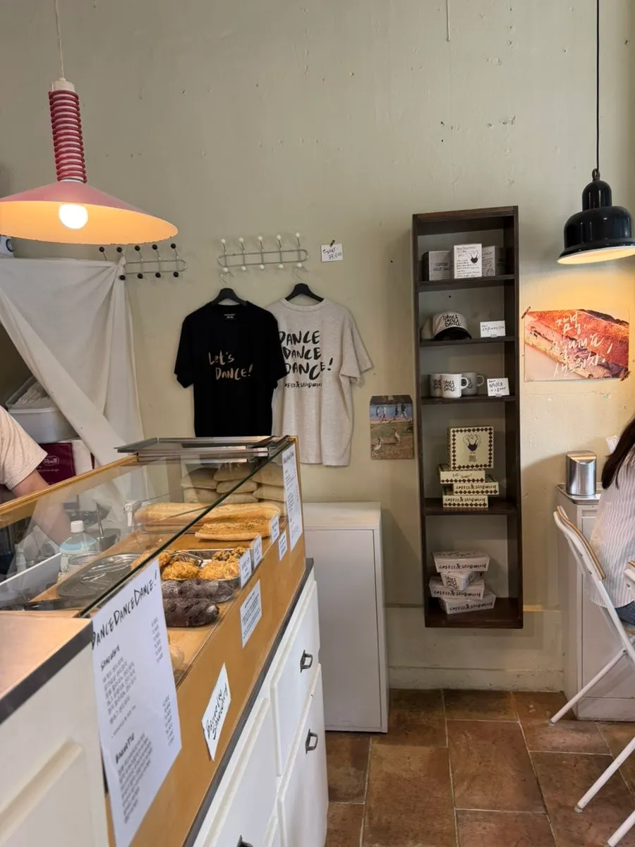 Baguettes and scones on display