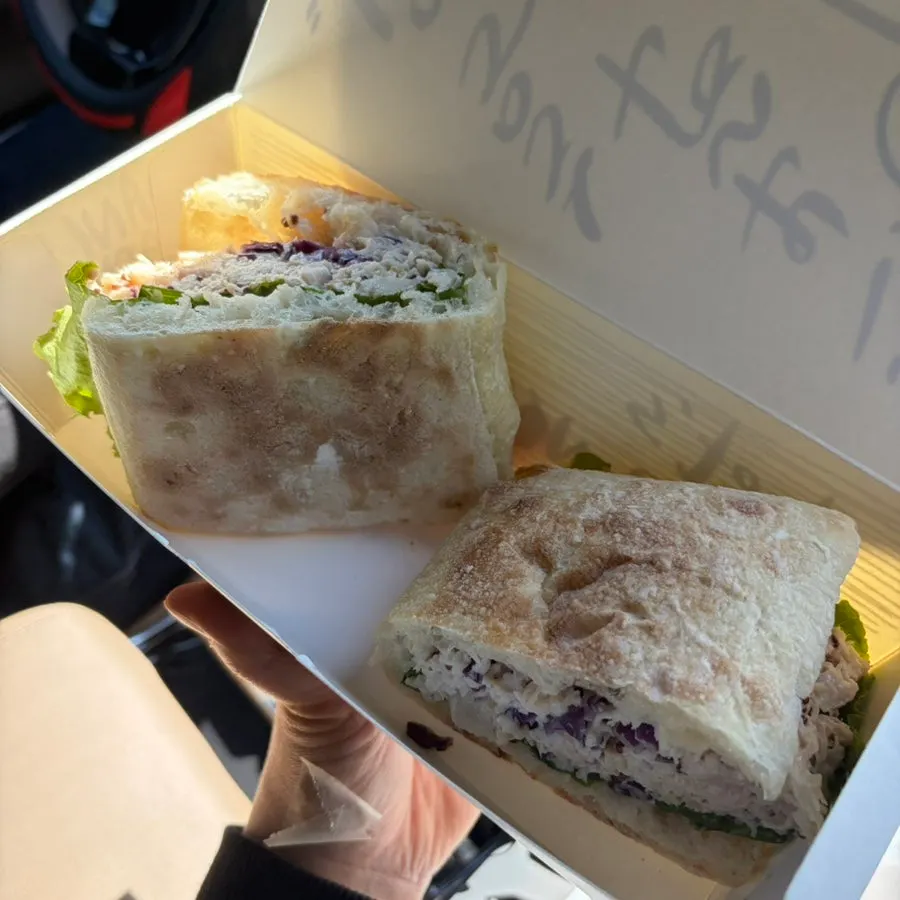 Chicken breast sandwich swapped to ciabatta