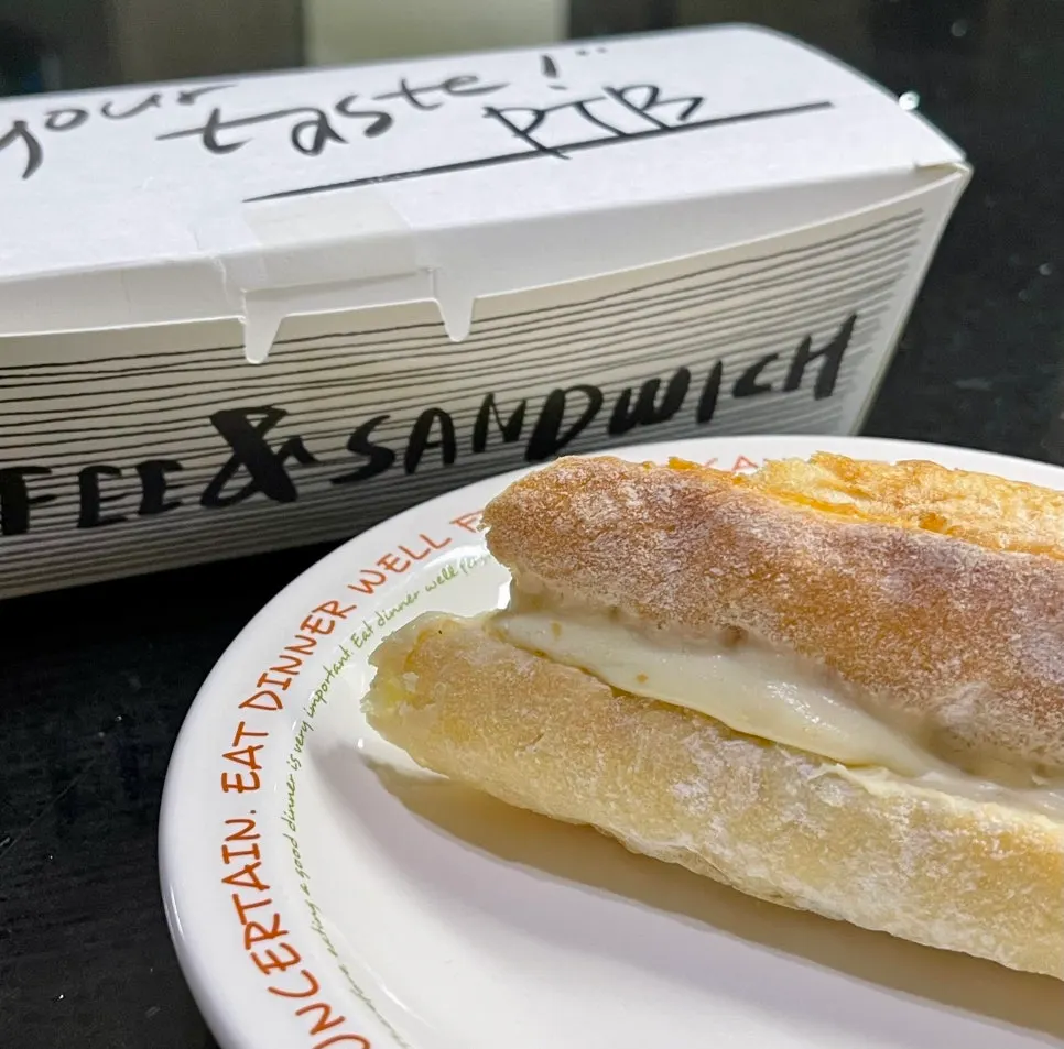 Close-up of the ingredient-packed chicken breast sandwich