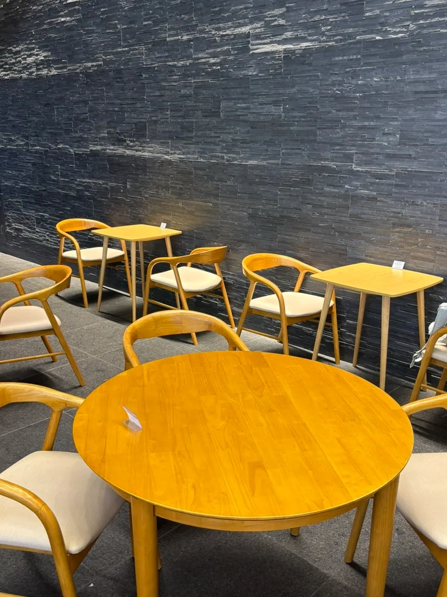 Interior tables and lighting at Dance Dance Dance Seoul Station