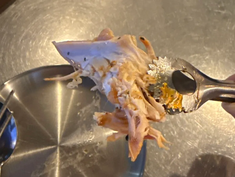 Moist whole chicken breast eaten while hot