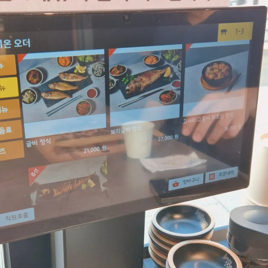 Hwadeogeuro Gan Godeungeo menu