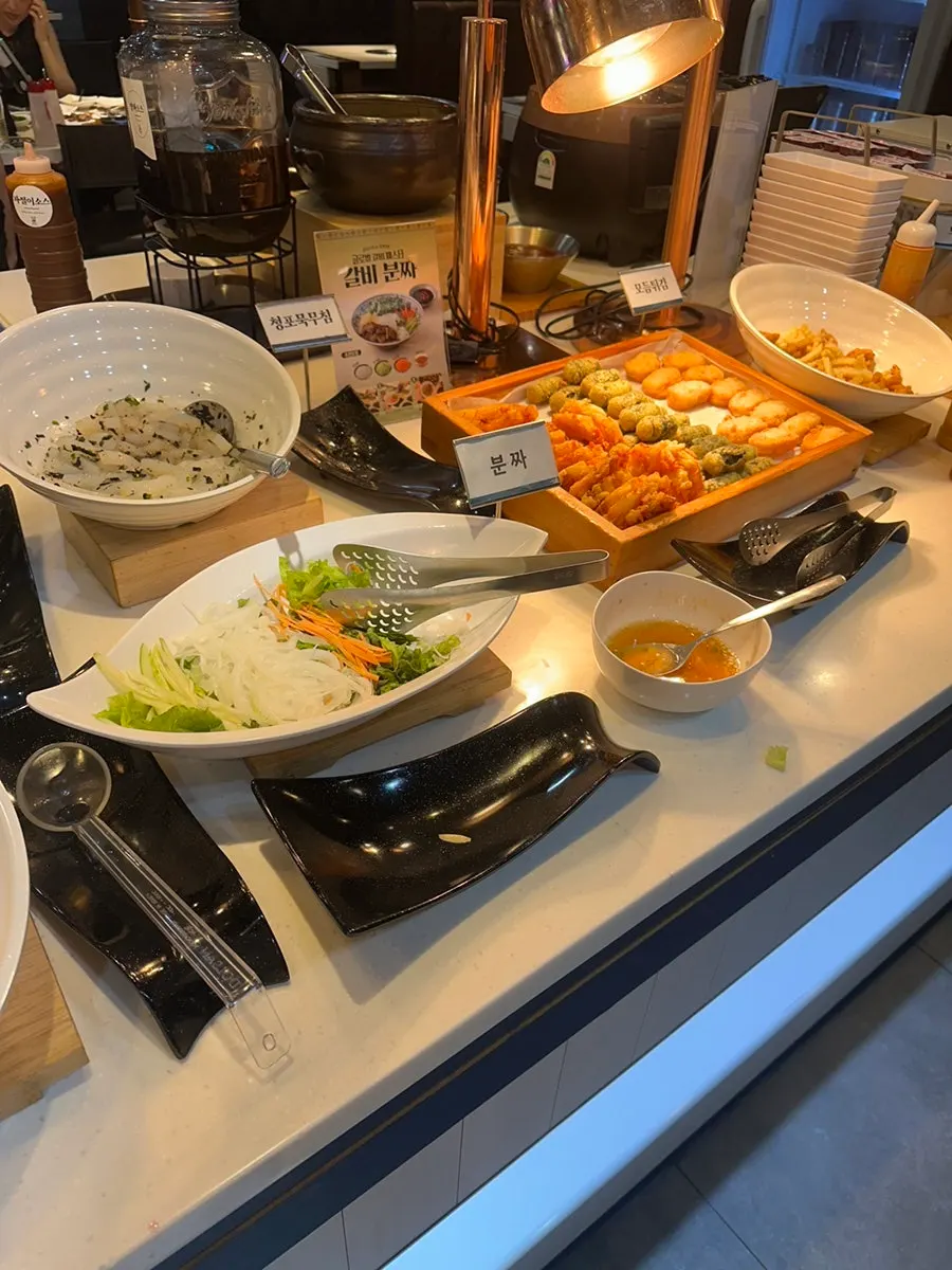 Restaurant information at Myeongnyun Jinsa Galbi in Dangjin