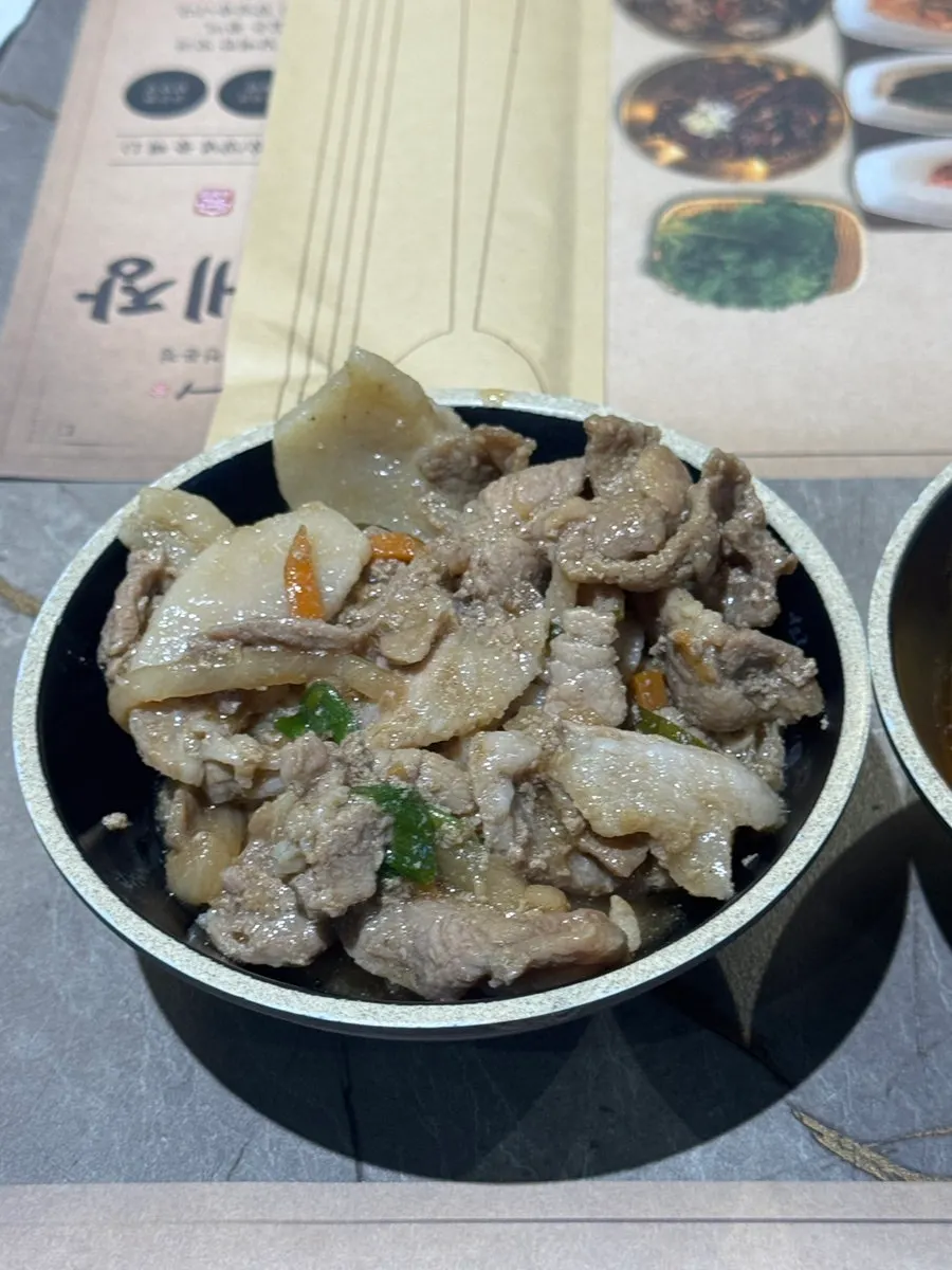 Cream soup and scorched rice tea (sungnyung)