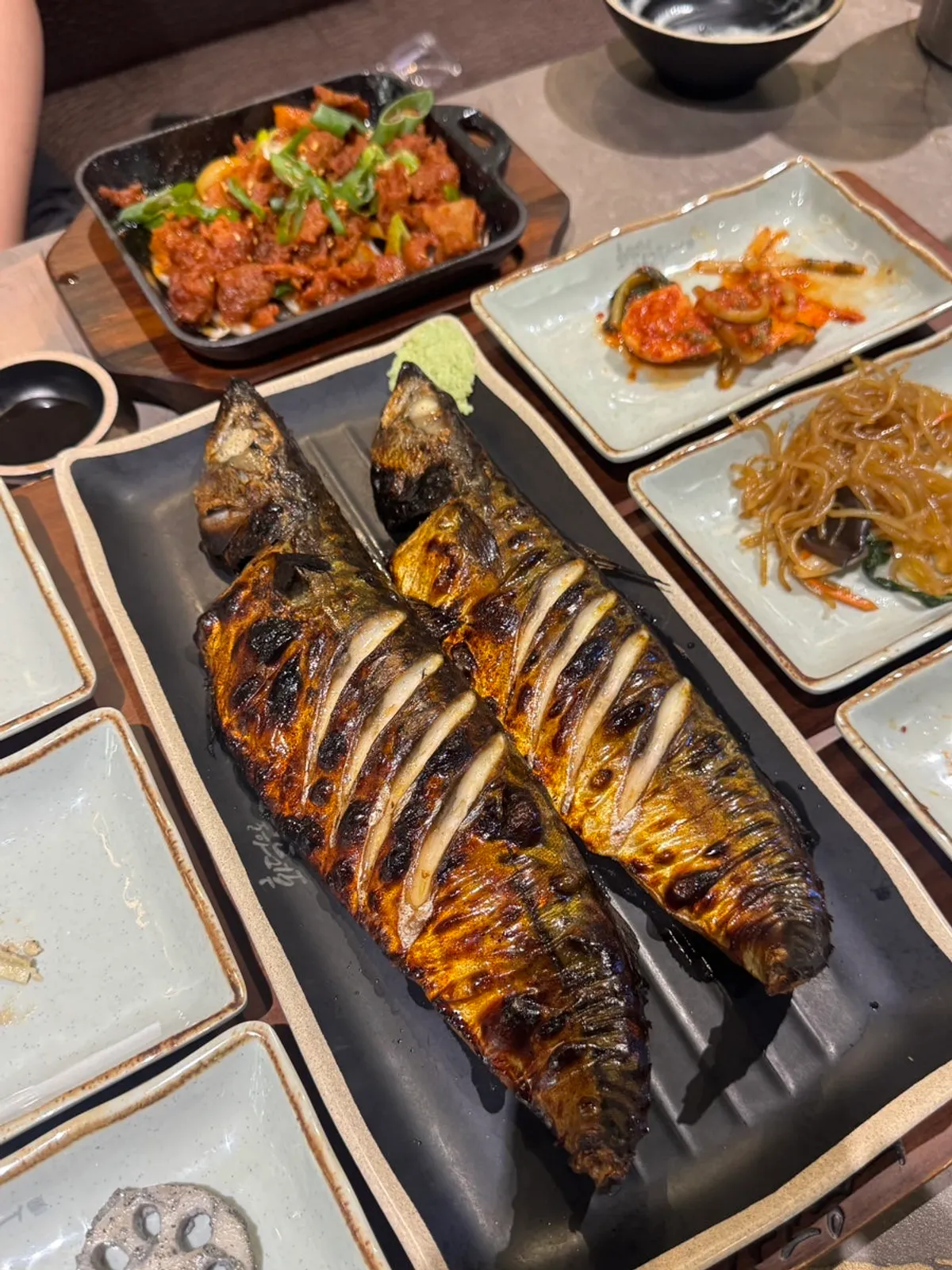 Extra order of large grilled mackerel