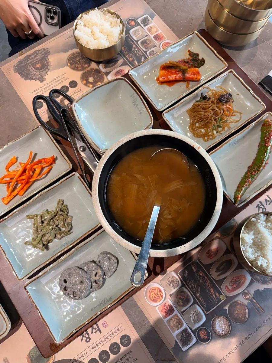 Basic side dishes for the set meal