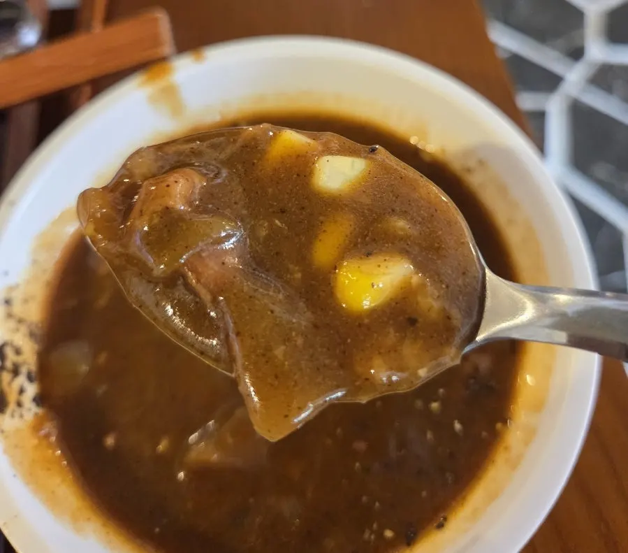 Mini curry served with rice