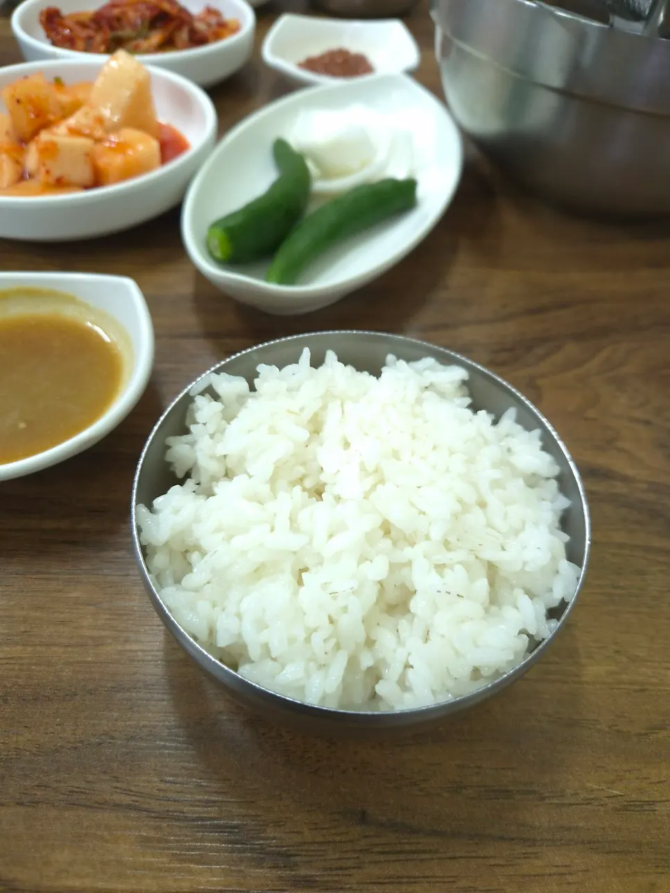 당산뼈다귀해장국 기본 상차림