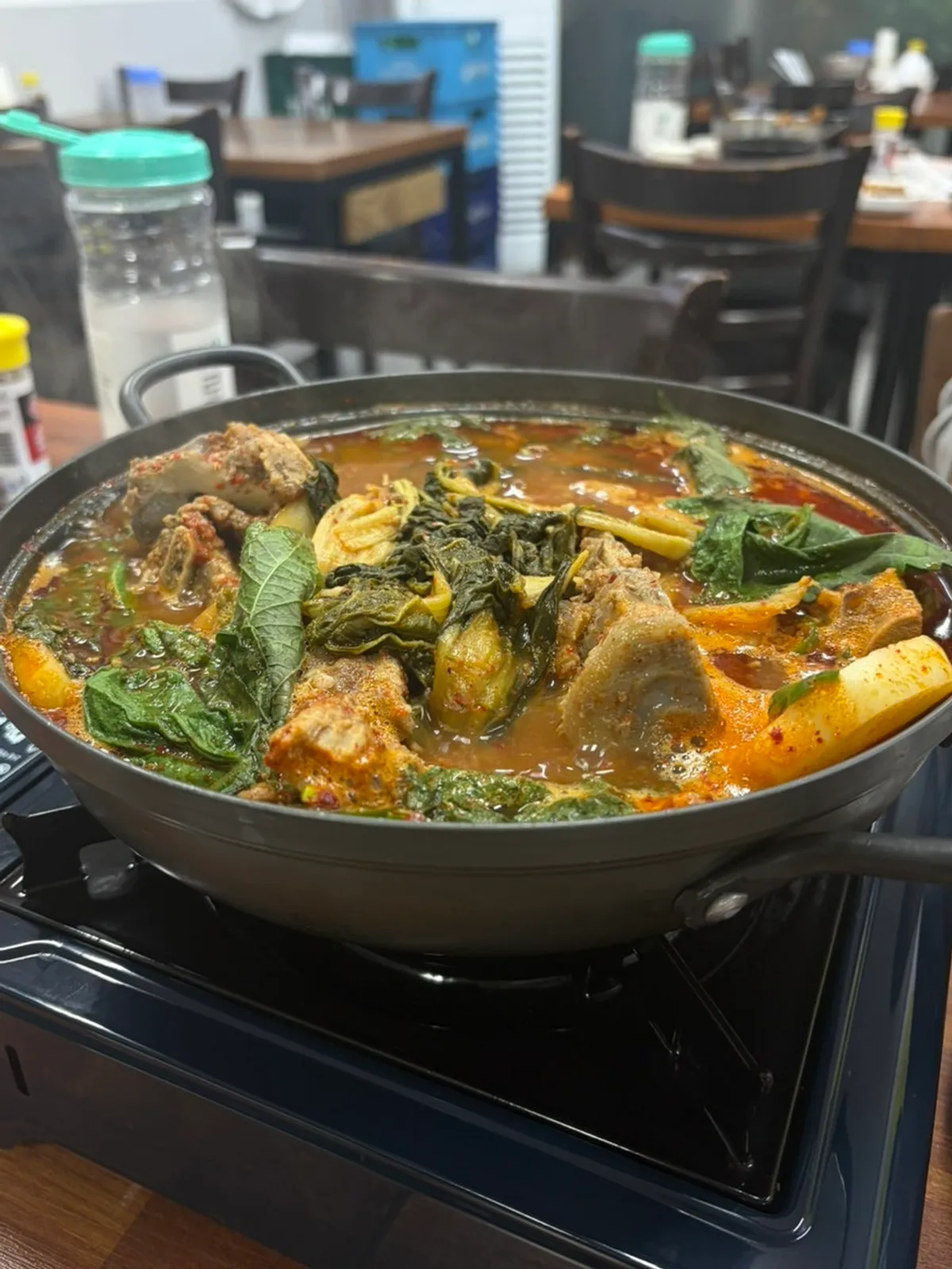 House-made geotjeori and kkakdugi with a bowl of rice