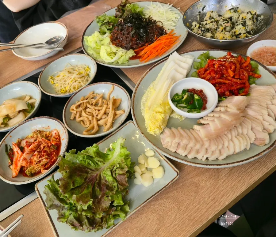 오겹보쌈 세트 소 메뉴