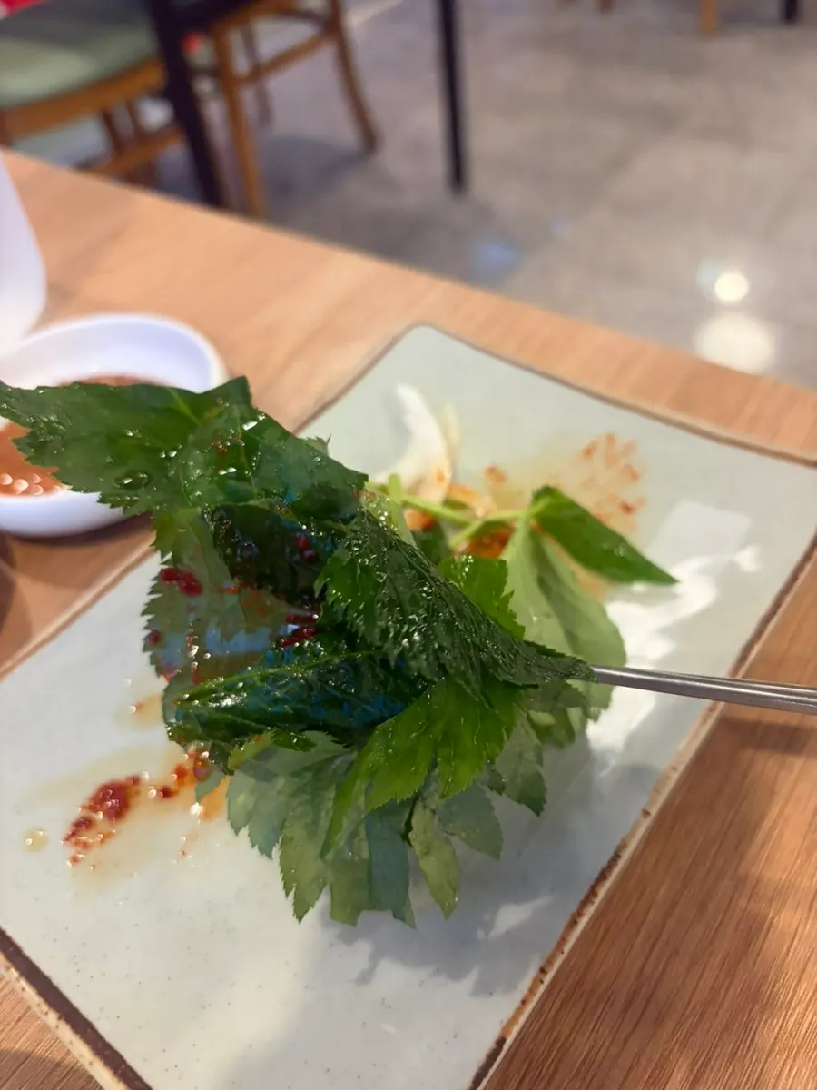 양파절임과 새우젓, 쌈장 기본반찬