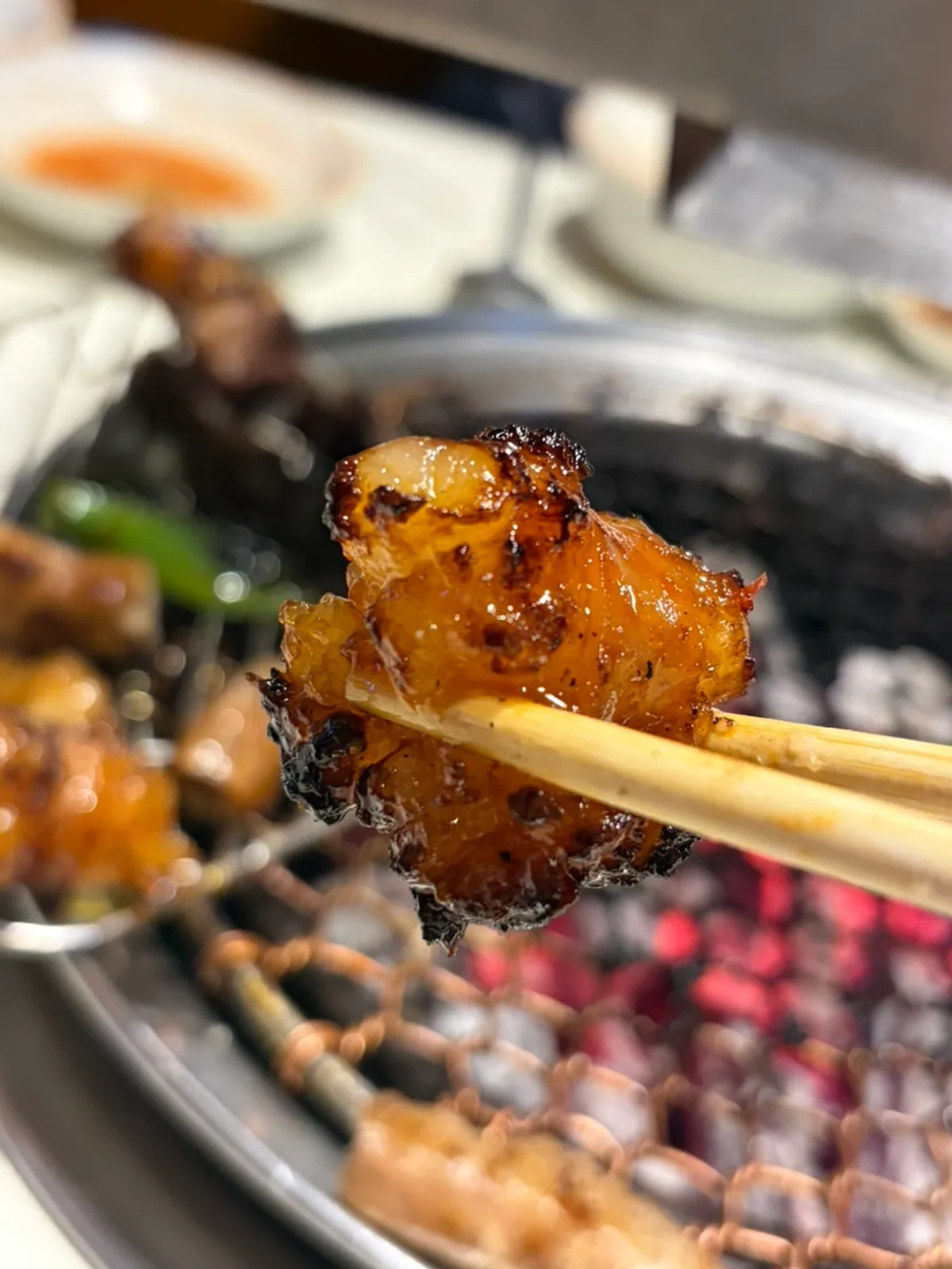 Chodaechang's spicy daechang with sauce added