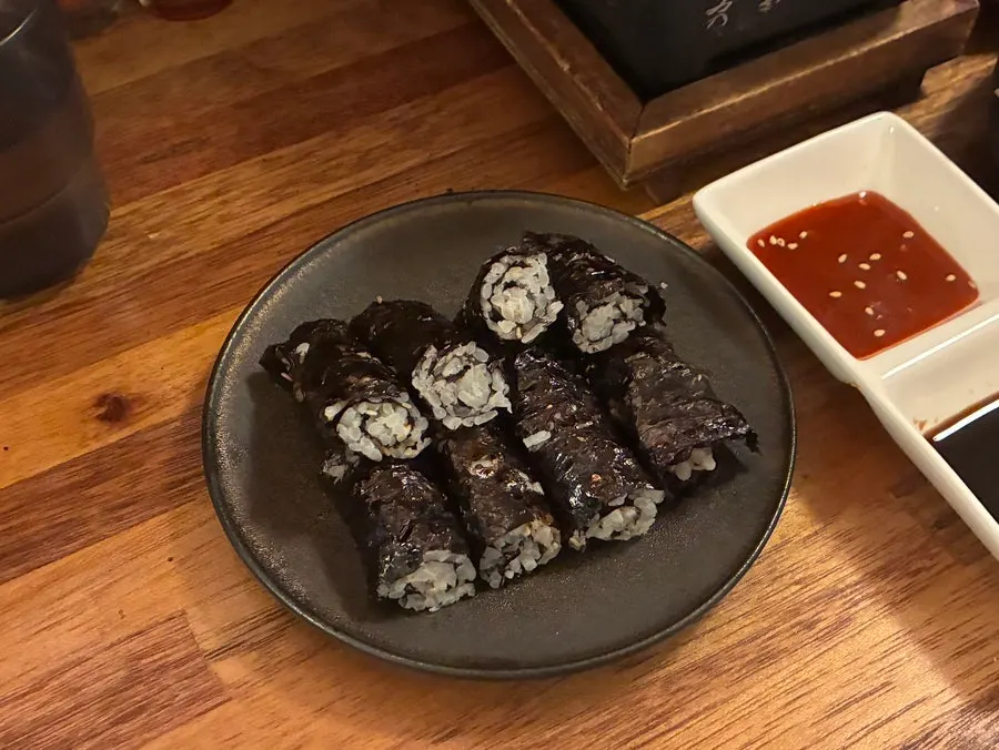추가로 주문한 소금김밥