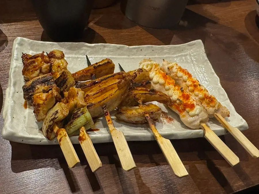 카켄 꼬치구이 3종 상차림