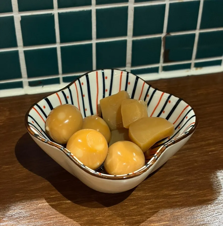 기본안주 메추리알 곤약 간장조림